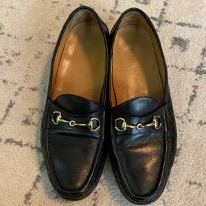 Cole Haan Black Leather Horsebit Loafer